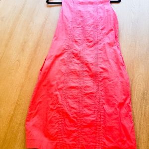Lands End Pleated Dress with Pockets